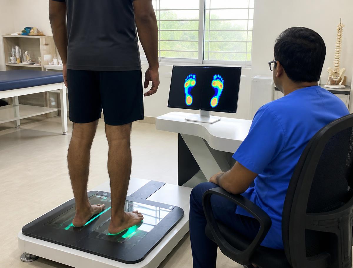 Digital foot pressure scanning assessment